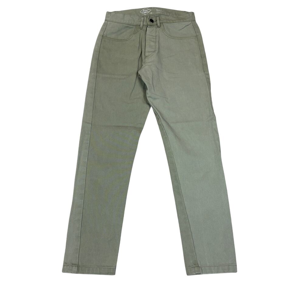 Alex Crane Canvas Cham Green Chino Pants Men's 28x29 Minimalist